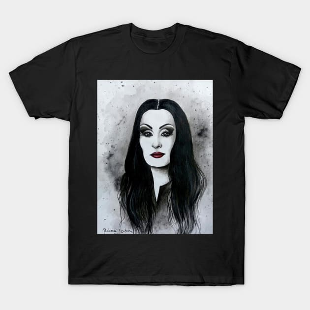 Morticia Addams T-Shirt by Raluca0280